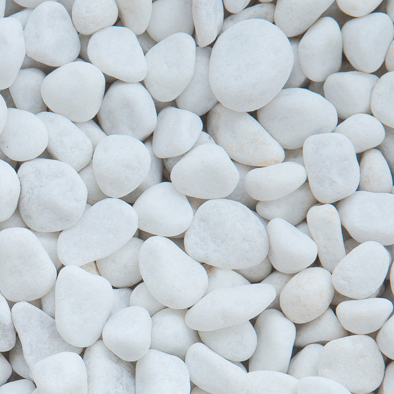 Pebbles Crystal White