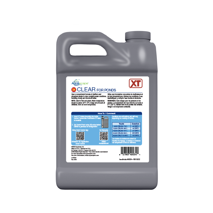 Aquascape 3X CLEAR FOR PONDS XT - 64 OZ / 1.89 L