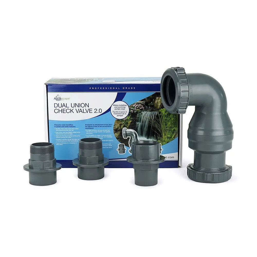 Aquascape CHECK VALVE DUAL UNION 2.0 - 2"