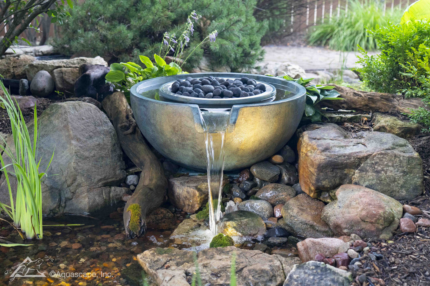 Aquascape FIRE AND WATER SPILLWAY BOWL – 32" DIA (81 CM)