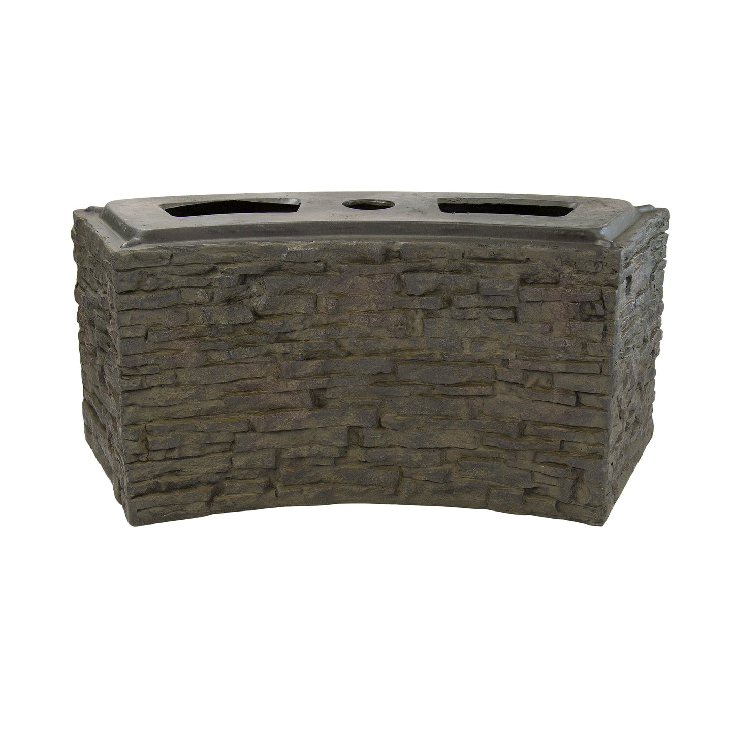 Aquascape STACKED SLATE WALL BASE-CURVED - 13" H (33 CM)