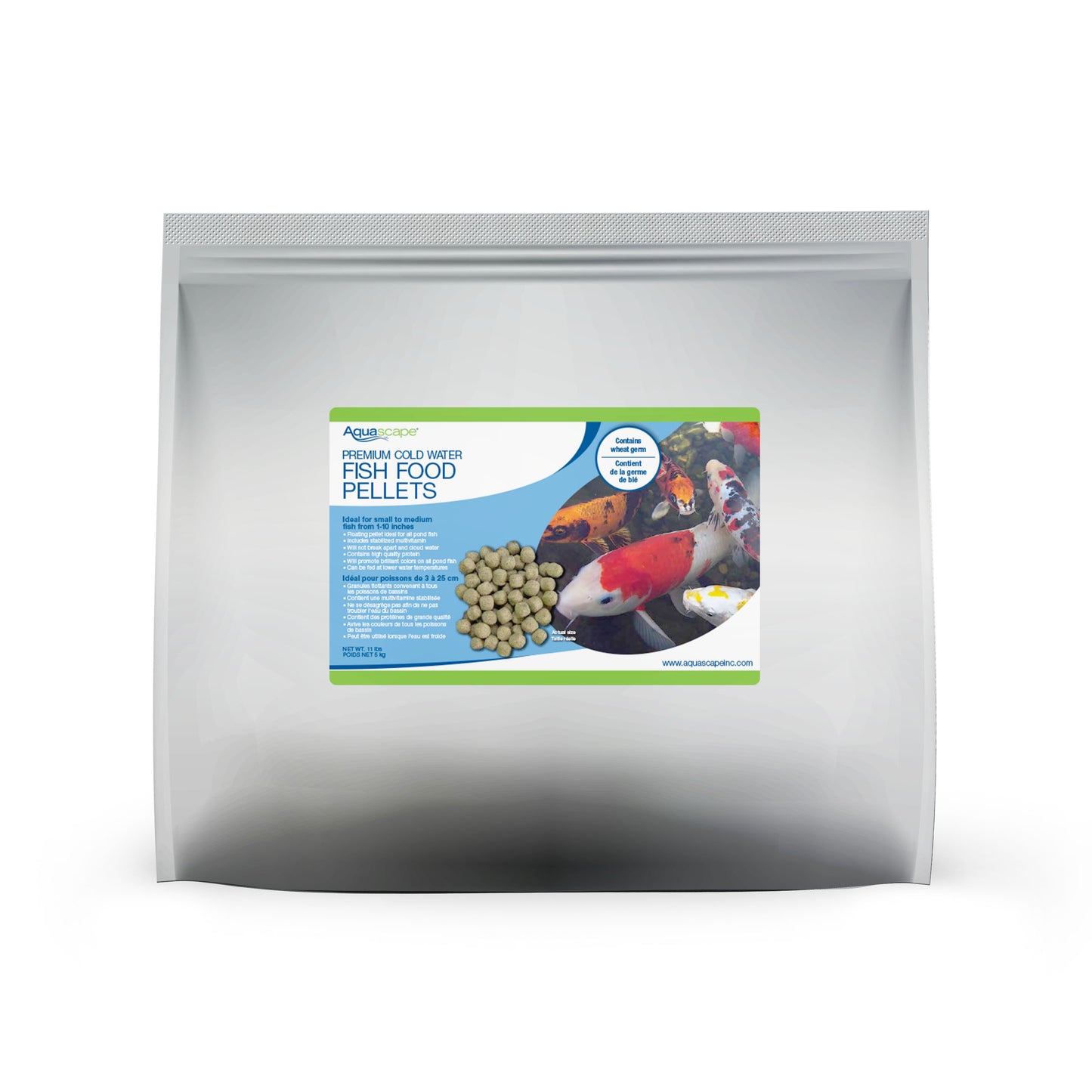 Aquascape PREMIUM COLD WATER FISH FOOD-LARGE PELLETS - 11 LB / 5 KG