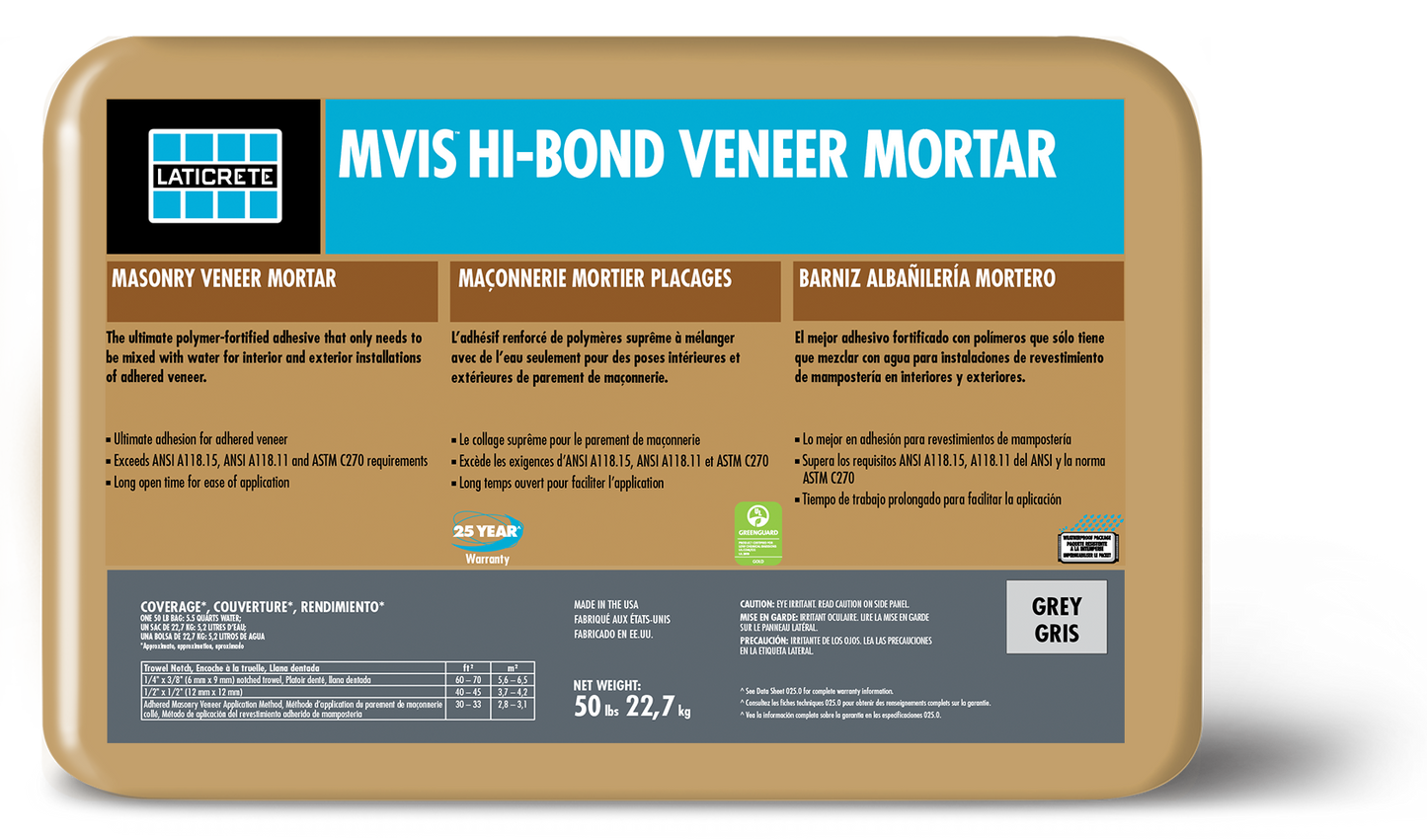 HI-BOND MASONRY VENEER MORTAR GREY