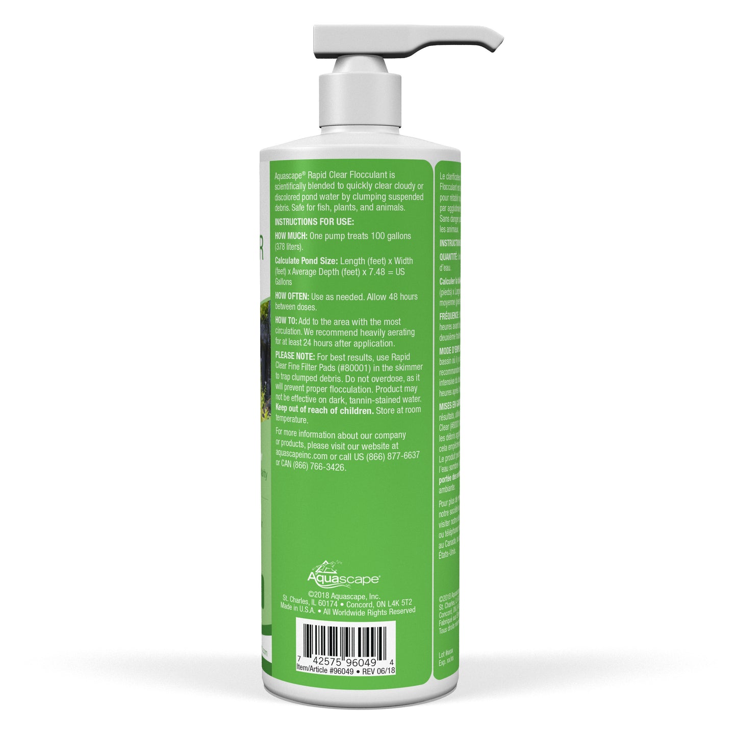 Aquascape RAPID CLEAR FLOCCULANT - 16 OZ / 473 ML