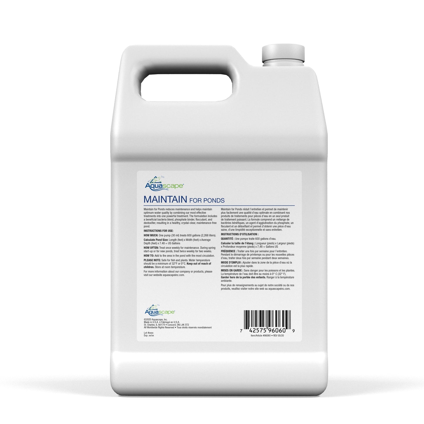 Aquascape MAINTAIN FOR PONDS - 1 GAL / 3.78L