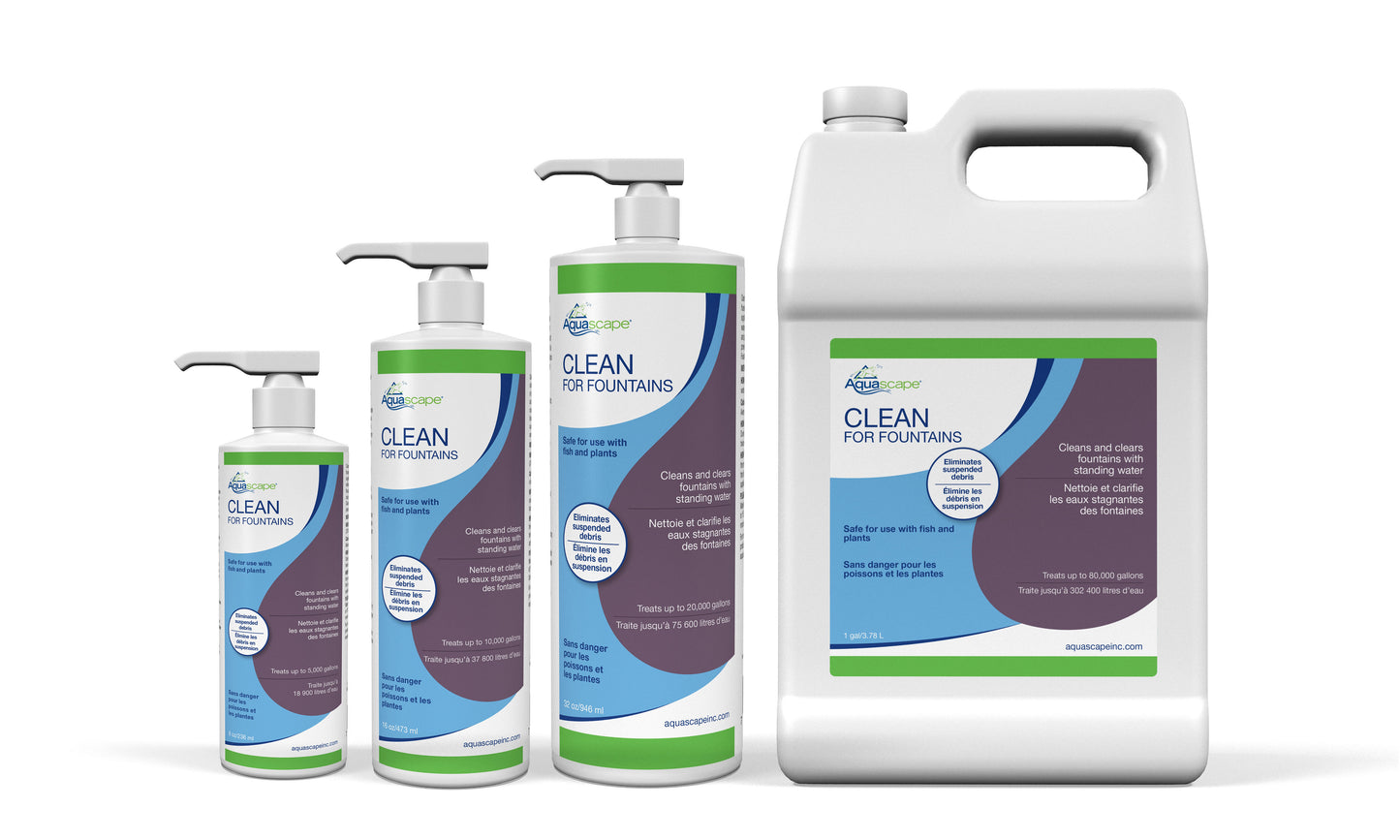 Aquascape CLEAN FOR FOUNTAINS AND WATERFALLS - 8 OZ / 236 ML
