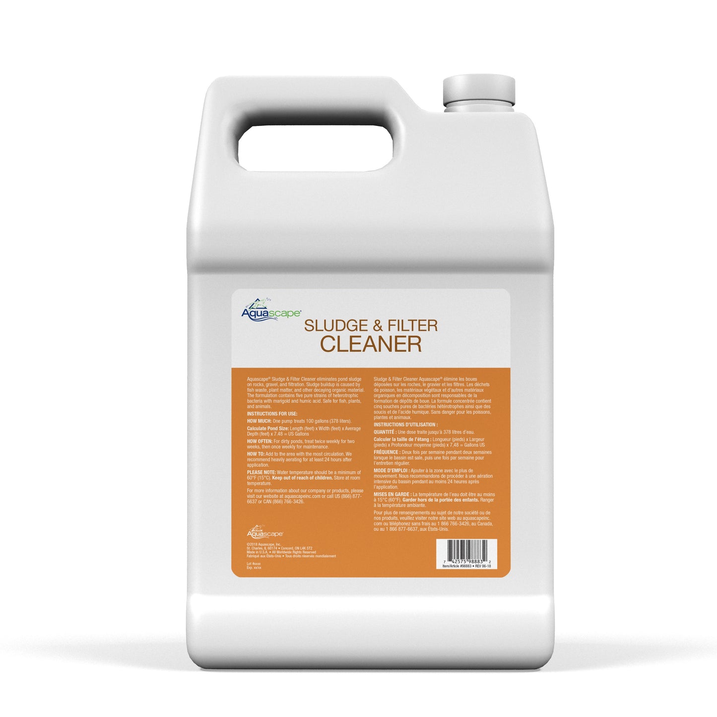 Aquascape SLUDGE & FILTER CLEANER - 1 GAL / 3.78 L