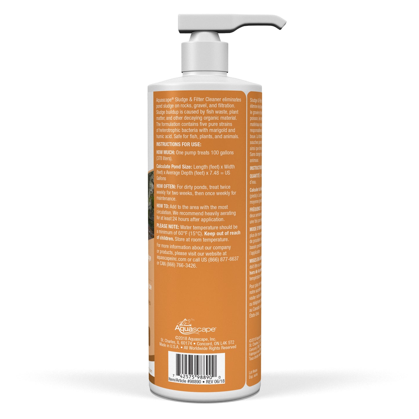 Aquascape SLUDGE & FILTER CLEANER - 16 OZ / 473 ML