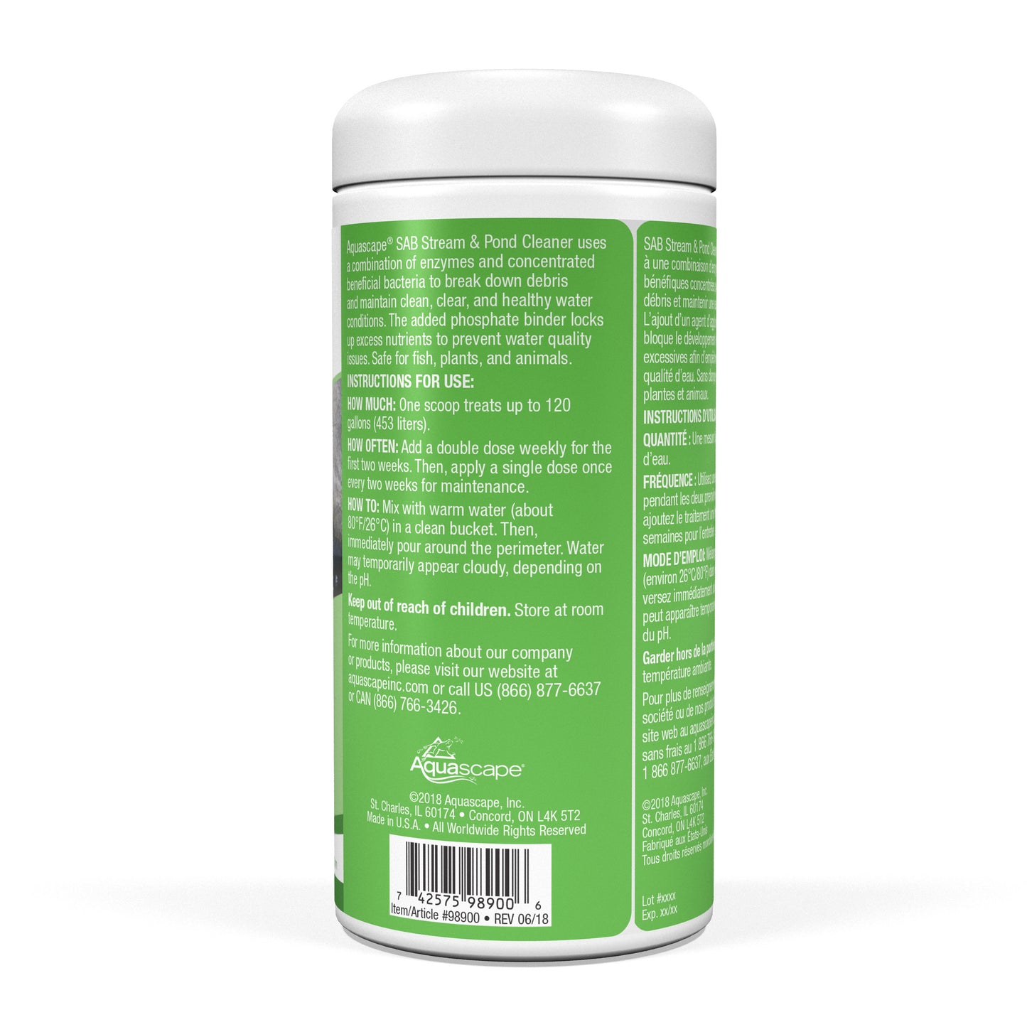 Aquascape SAB STREAM & POND CLEANER - 1.1 LB / 500 G