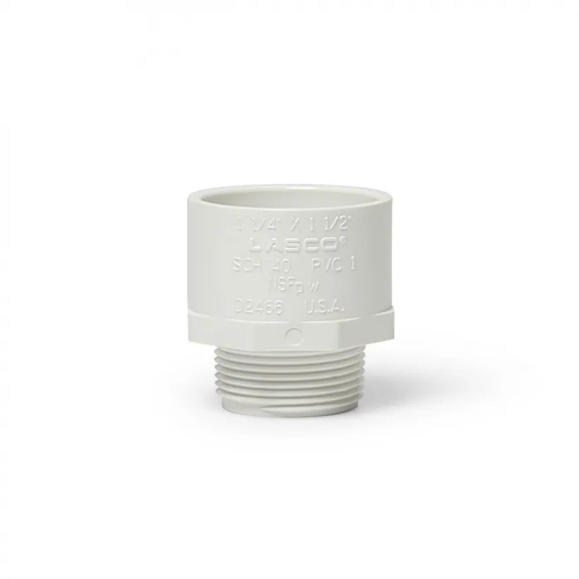Aquascape PVC MALE ADAPTER 1-1/4" MPT X 1-1/2" SLIP