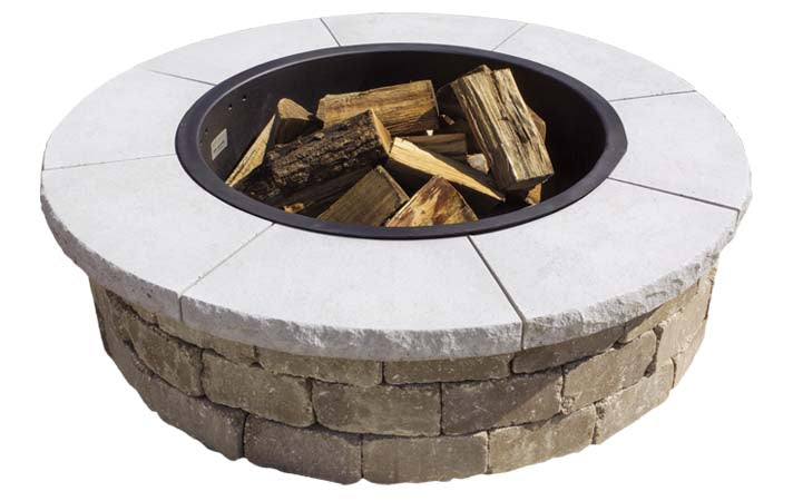 ROCHESTER GRAND FIRE RING CAP INDIANA LIMESTONE