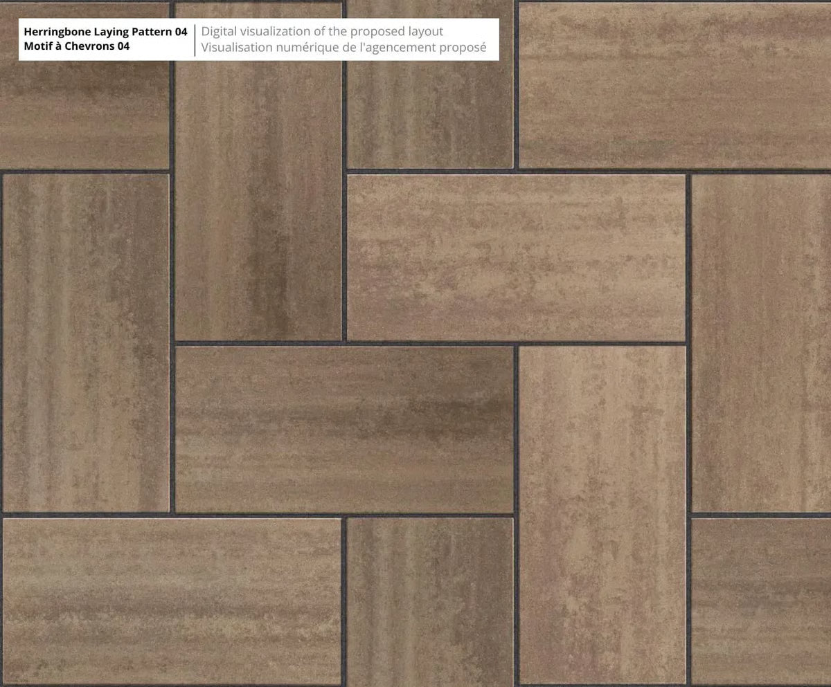 Techo-Bloc SLEEK HD², SMOOTH, CHESTNUT BROWN Paver