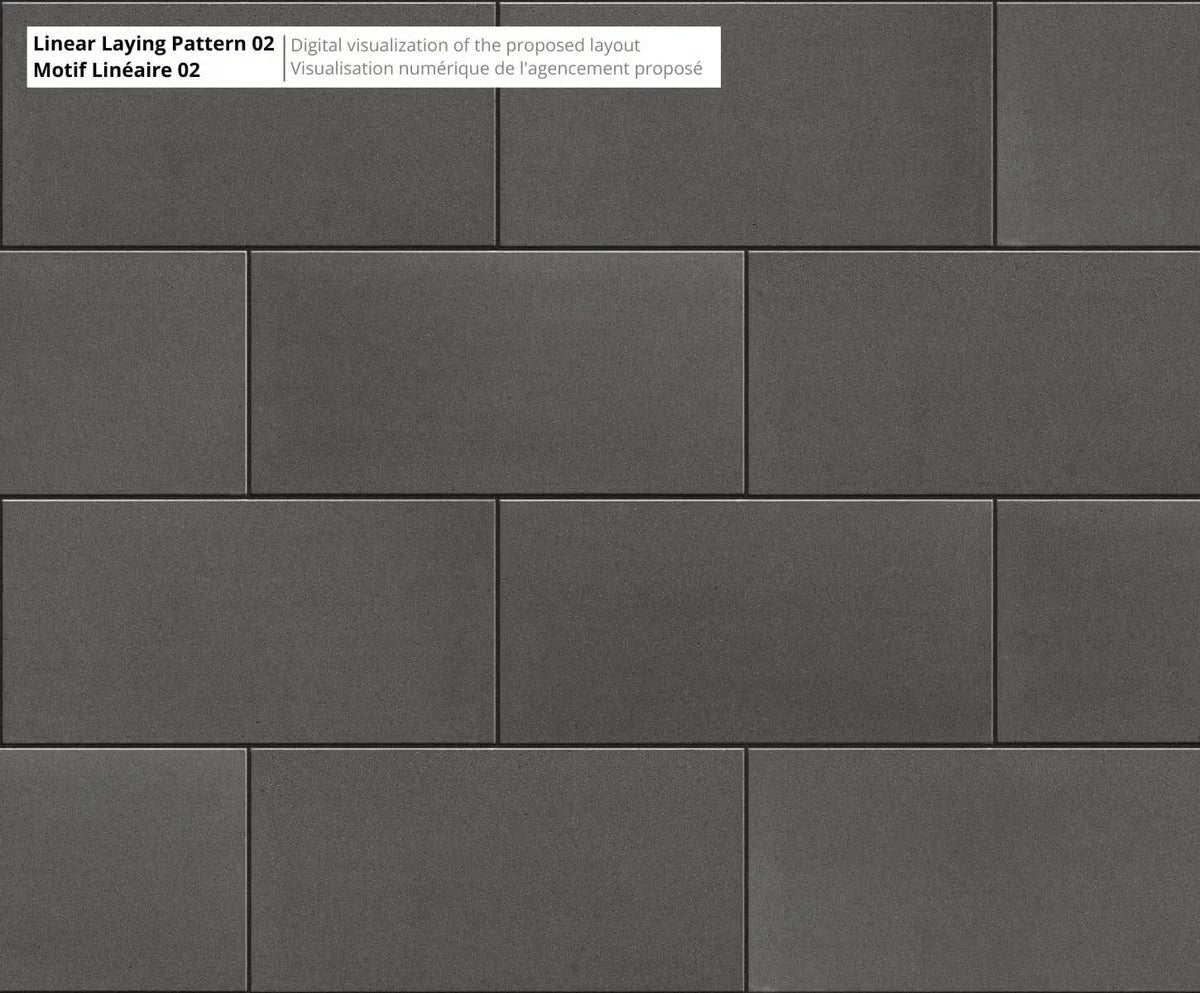Techo-Bloc SLEEK HD², SMOOTH, ONYX BLACK Paver