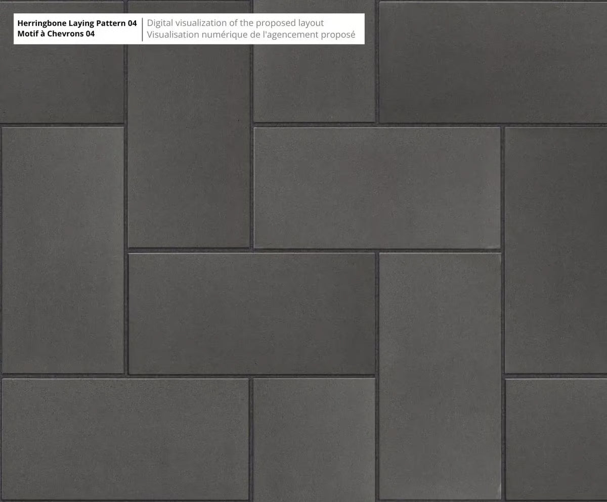 Techo-Bloc SLEEK HD², SMOOTH, ONYX BLACK Paver