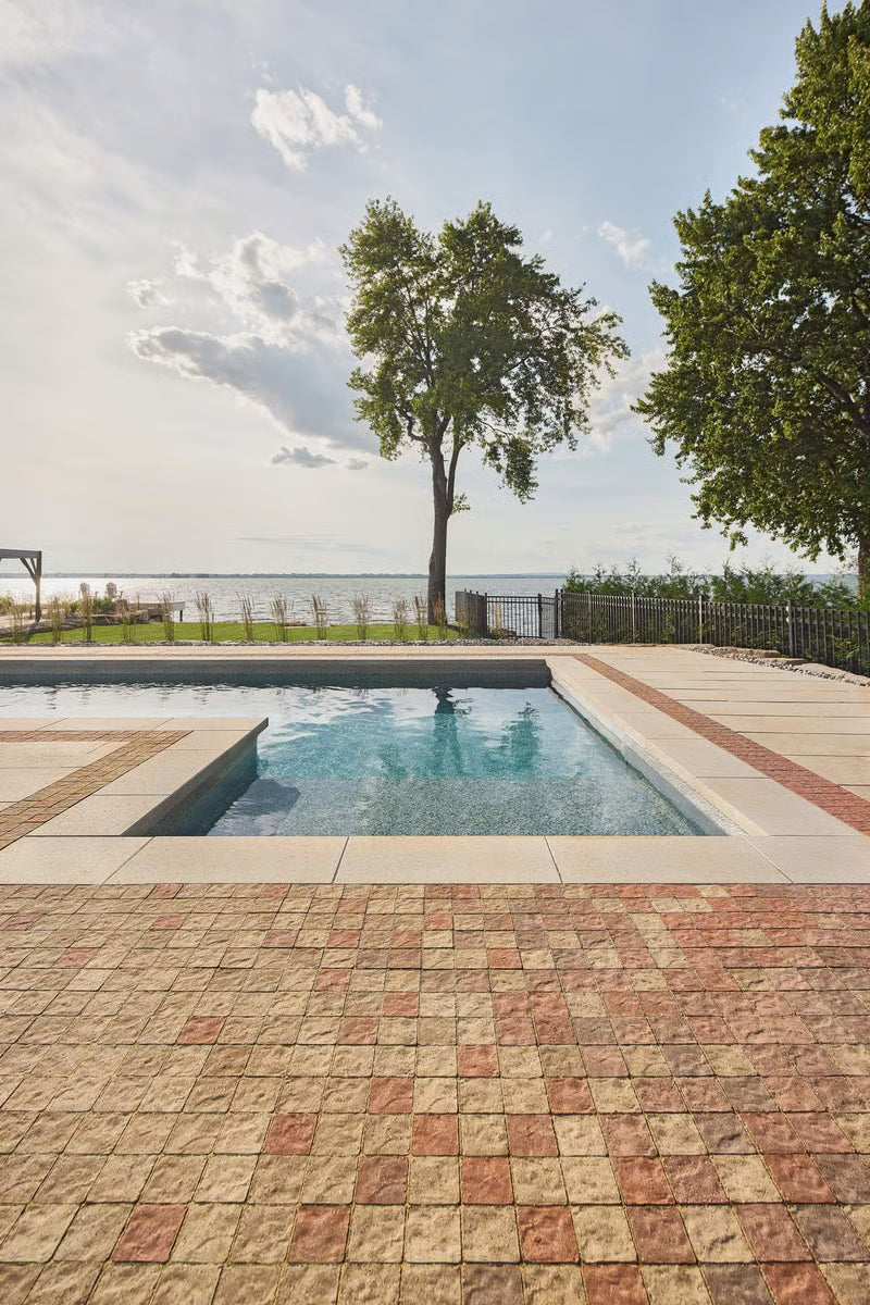 Techo-Bloc SQUADRA, [73.41 SF], SLATE, CHESTNUT BROWN Paver