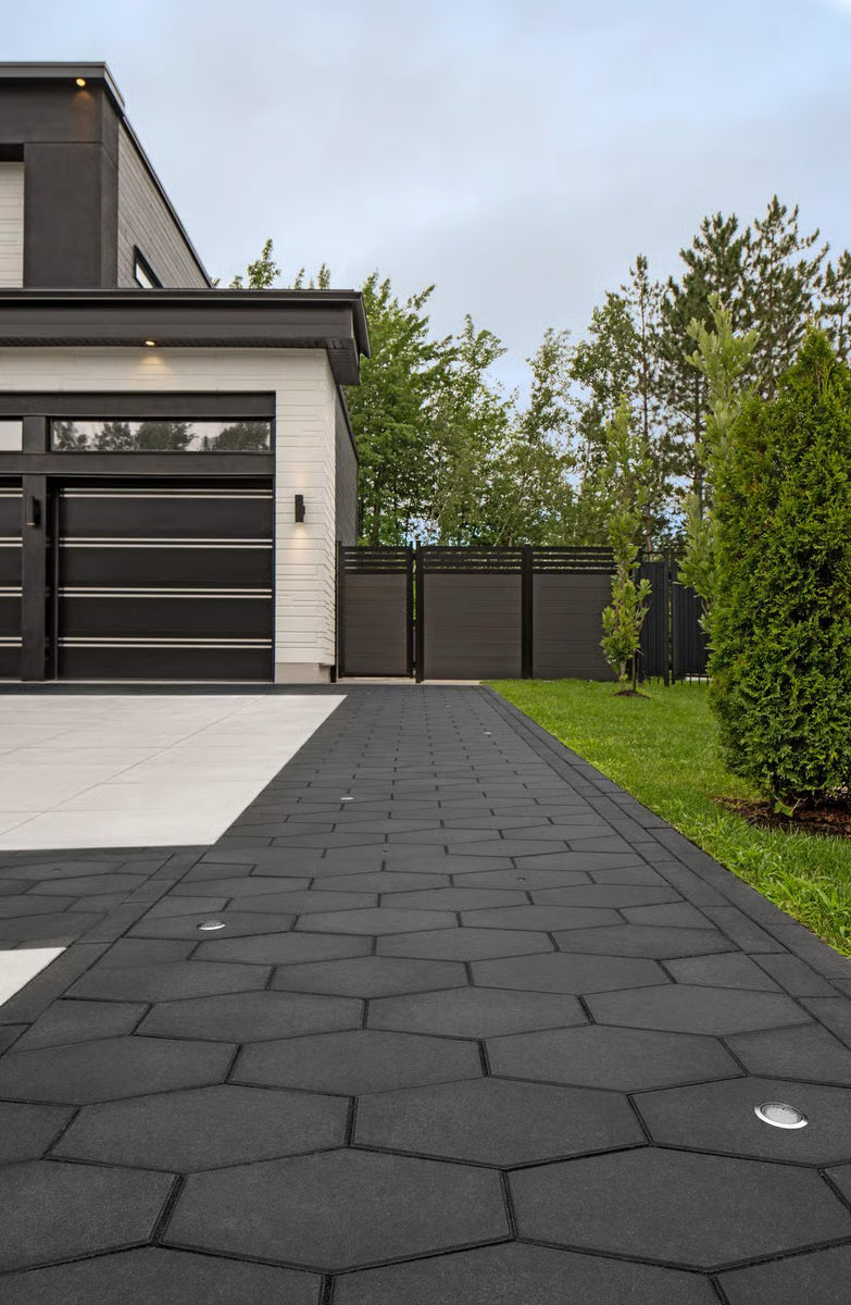Techo-Bloc HEXA 100 HD², SMOOTH, ONYX BLACK Paver