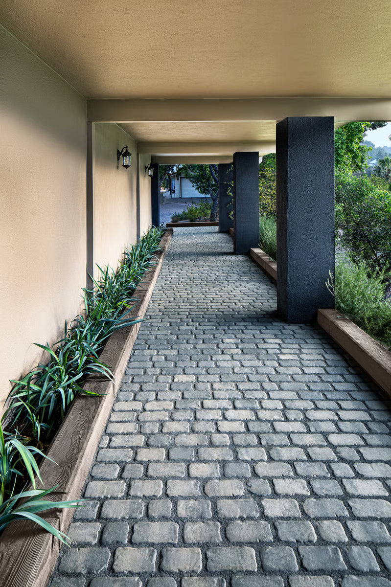 Techo-Bloc VILLAGIO, BEVELED, SHALE GREY Paver