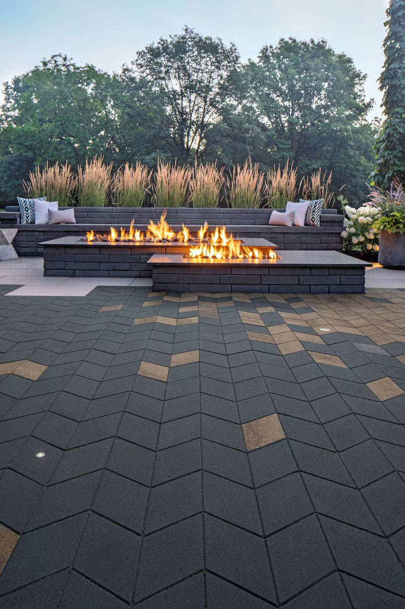 Techo-Bloc DIAMOND HD², SMOOTH, ONYX BLACK Paver