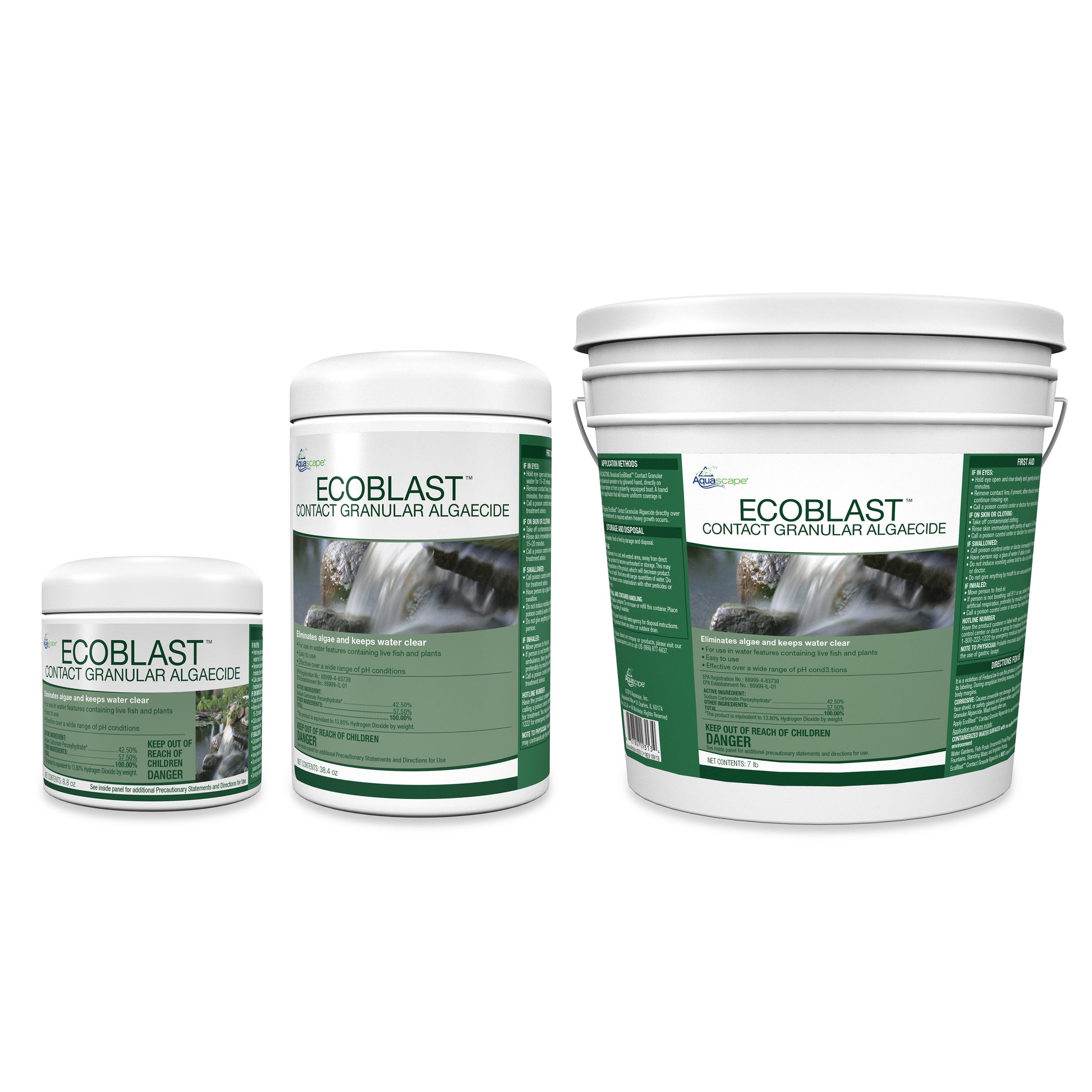 Aquascape ECOBLAST CONTACT GRANULAR ALGAECIDE - 38.4 OZ / 1.1 KG