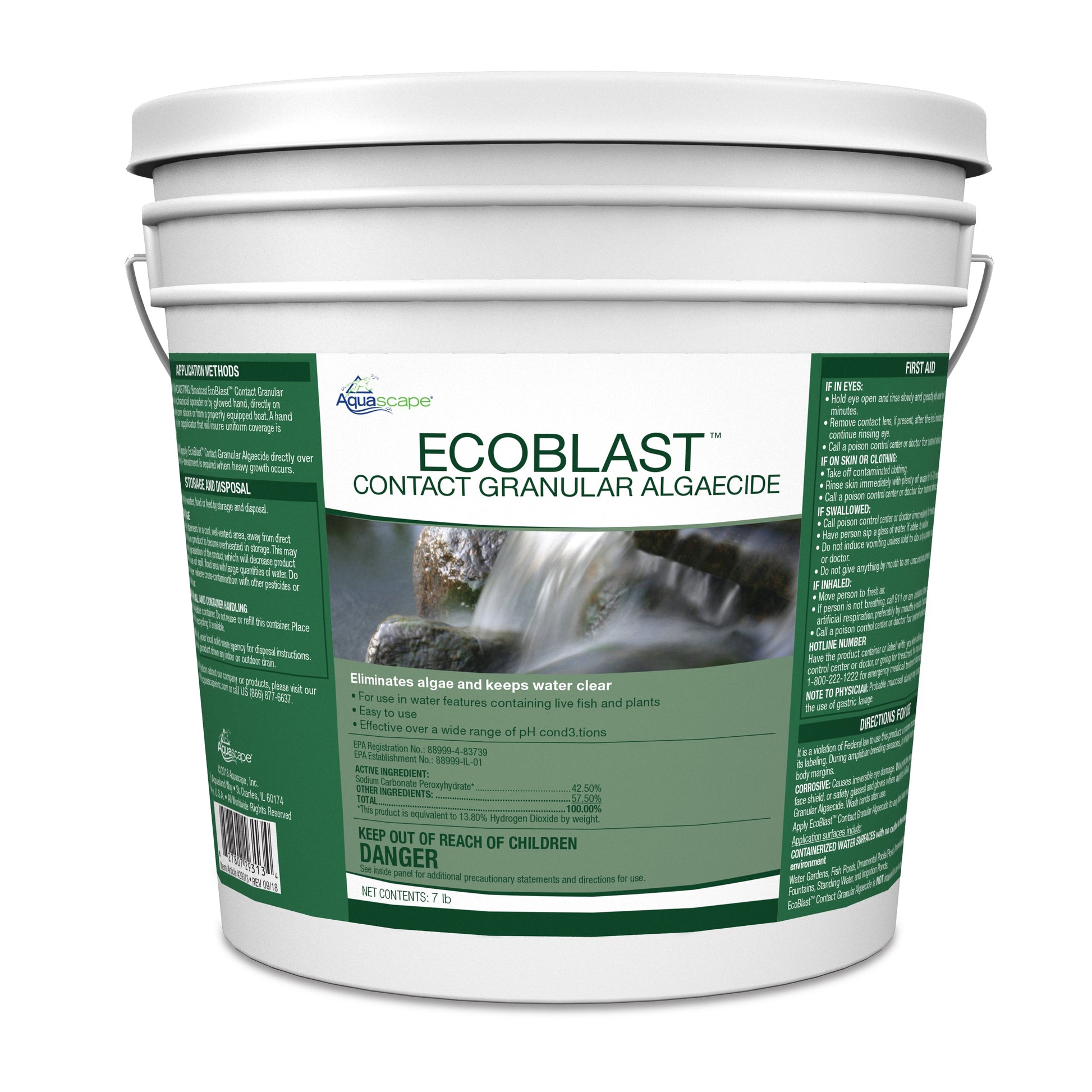 Aquascape ECOBLAST CONTACT GRANULAR ALGAECIDE - 7 LB / 3.2 KG