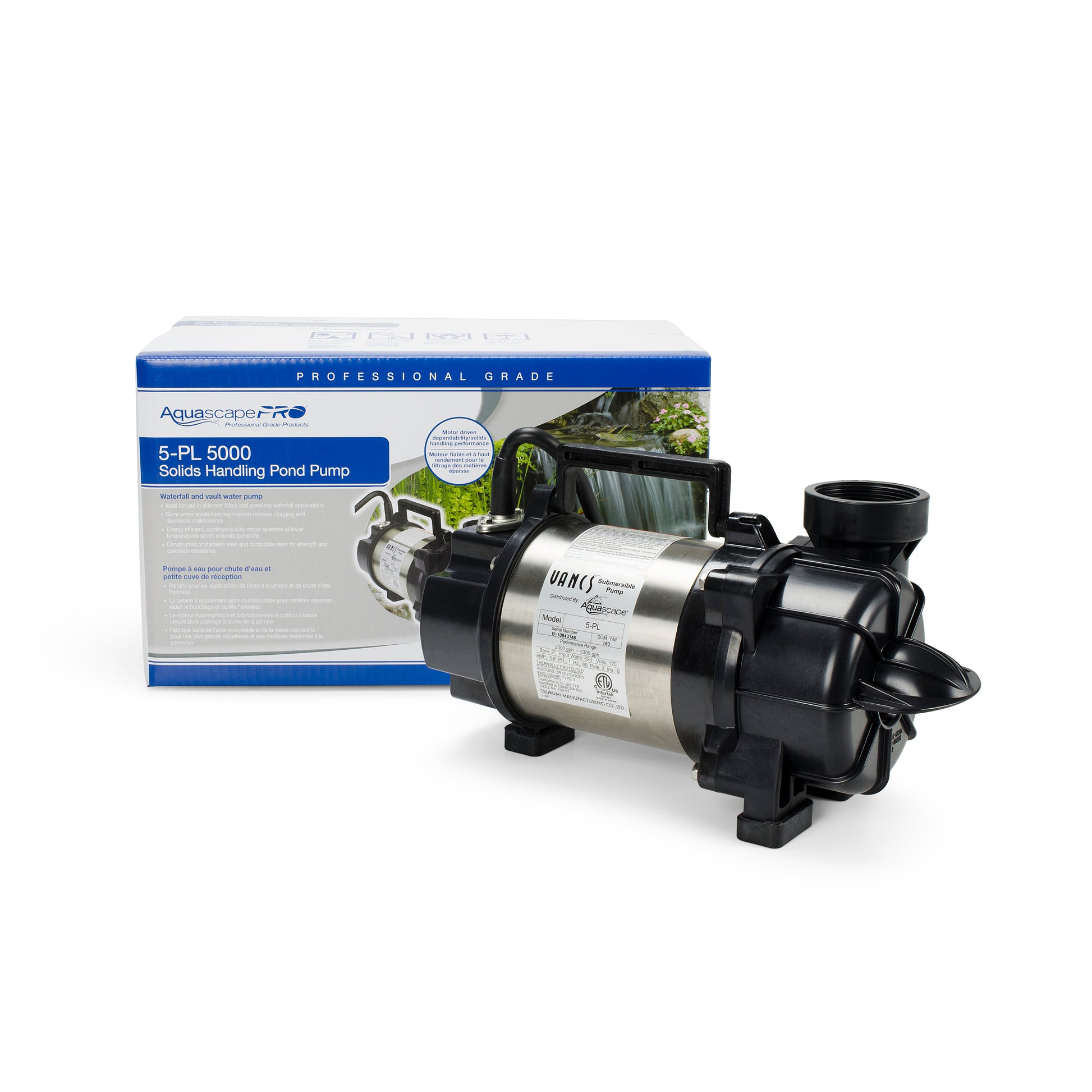 Aquascape 5-PL 5000 SOLIDS-HANDLING POND PUMP