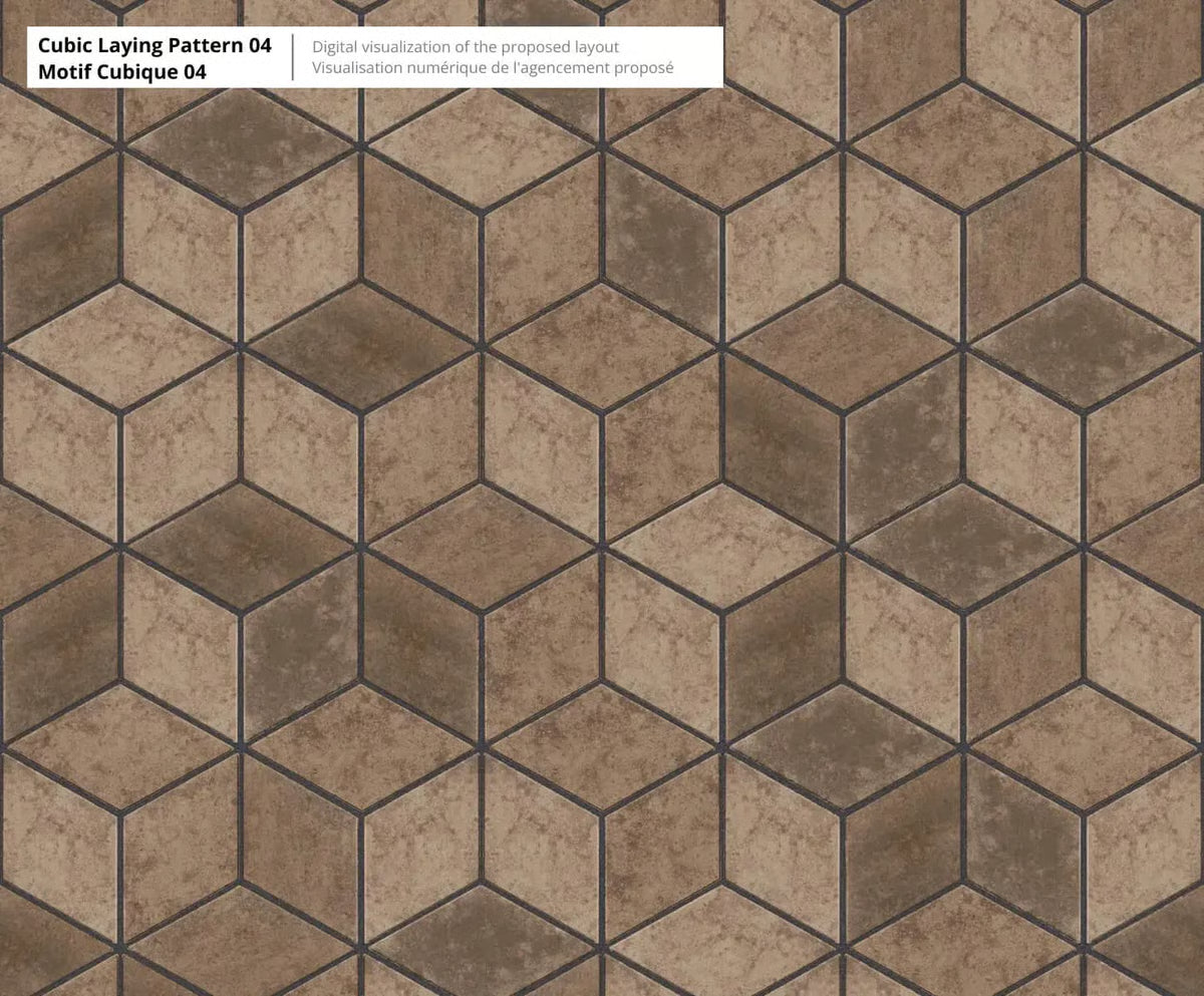 Techo-Bloc DIAMOND HD², SMOOTH, CHESTNUT BROWN Paver