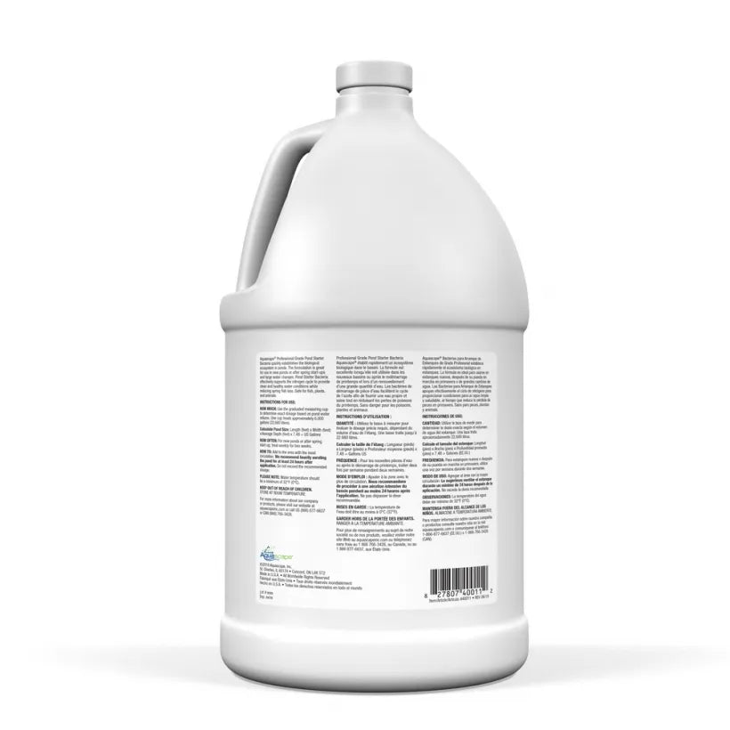 Aquascape POND STARTER BACTERIA PROFESSIONAL GRADE - 1 GAL / 3.78 L