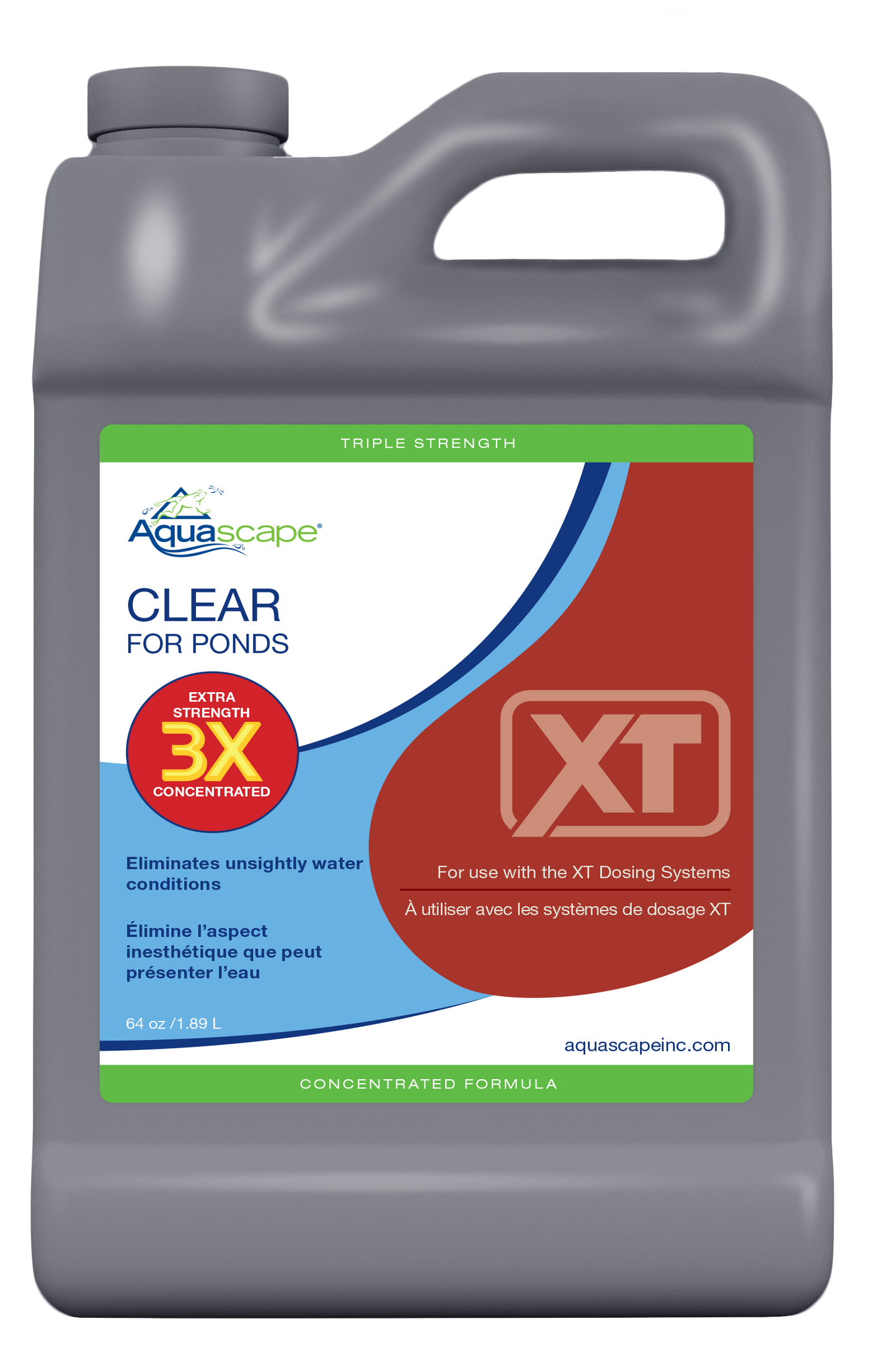 Aquascape 3X CLEAR FOR PONDS XT - 64 OZ / 1.89 L