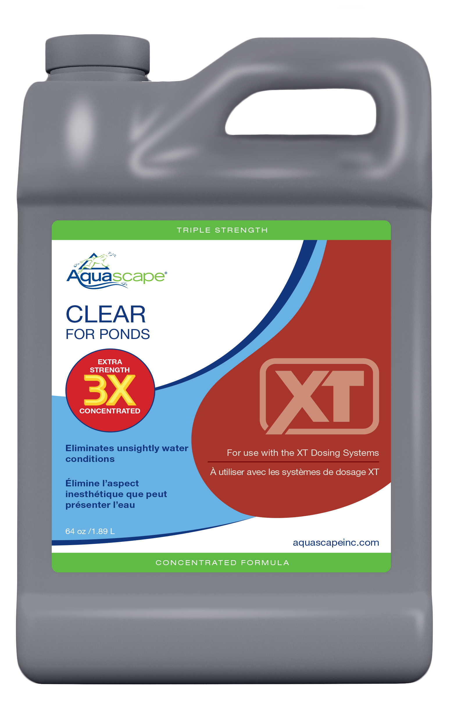 Aquascape 3X CLEAR FOR PONDS XT - 64 OZ / 1.89 L