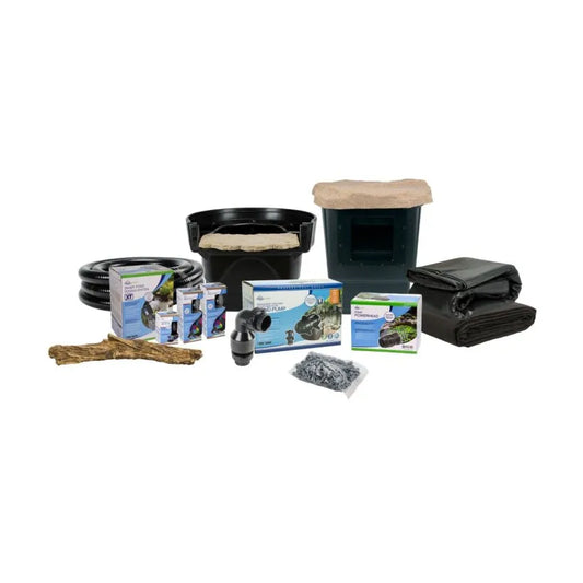 Aquascape MEDIUM DELUXE POND KIT 11' X 16' W/AQUASURGE 2000-4000 ADJUSTABLE FLOW POND PUMP