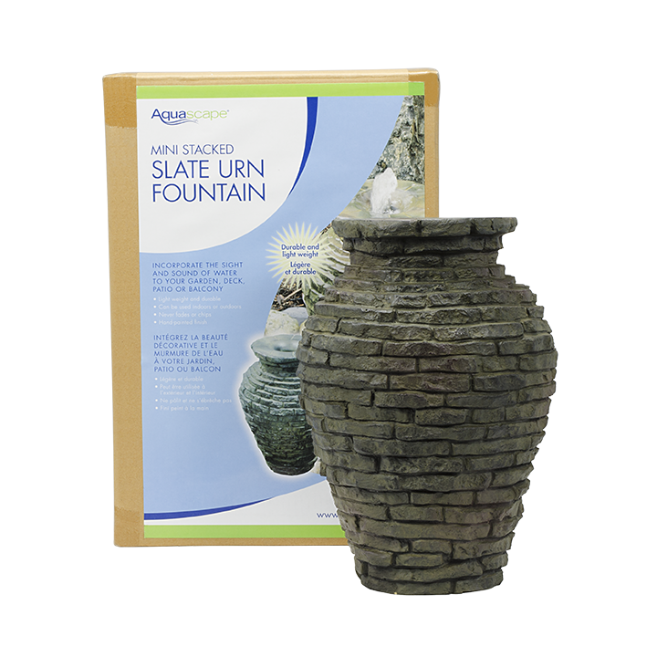 Aquascape STACKED SLATE URN - 13" H (34 CM)