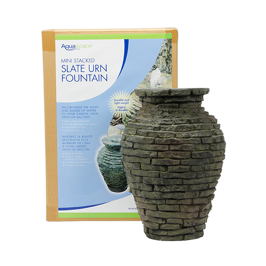 Aquascape STACKED SLATE URN - 13" H (34 CM)