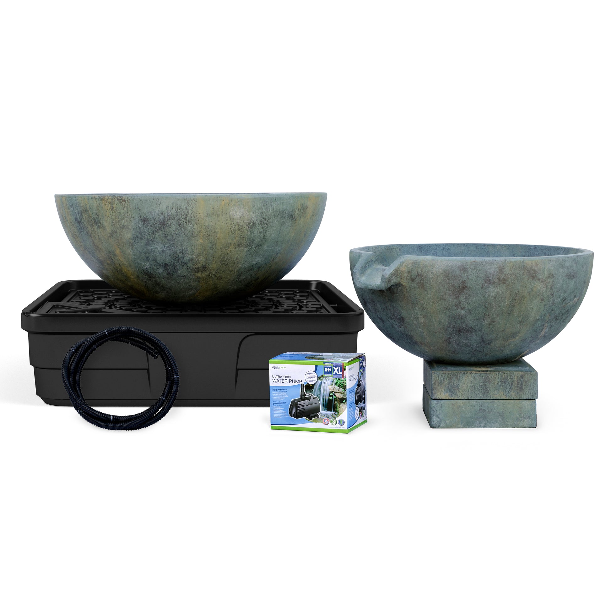 Aquascape SPILLWAY BOWL AND BASIN FOUNTAIN KIT - PATINA - 32"/40" DIA (81/102 CM)