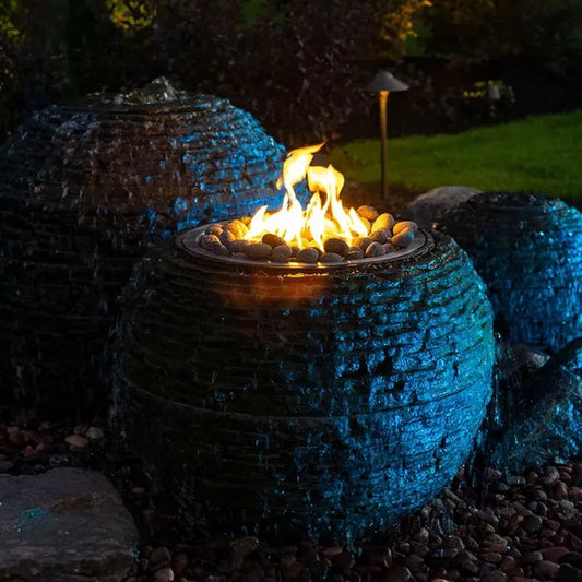 Aquascape FIRE AND WATER STACKED SLATE SPHERE – 32" DIA (81 CM)