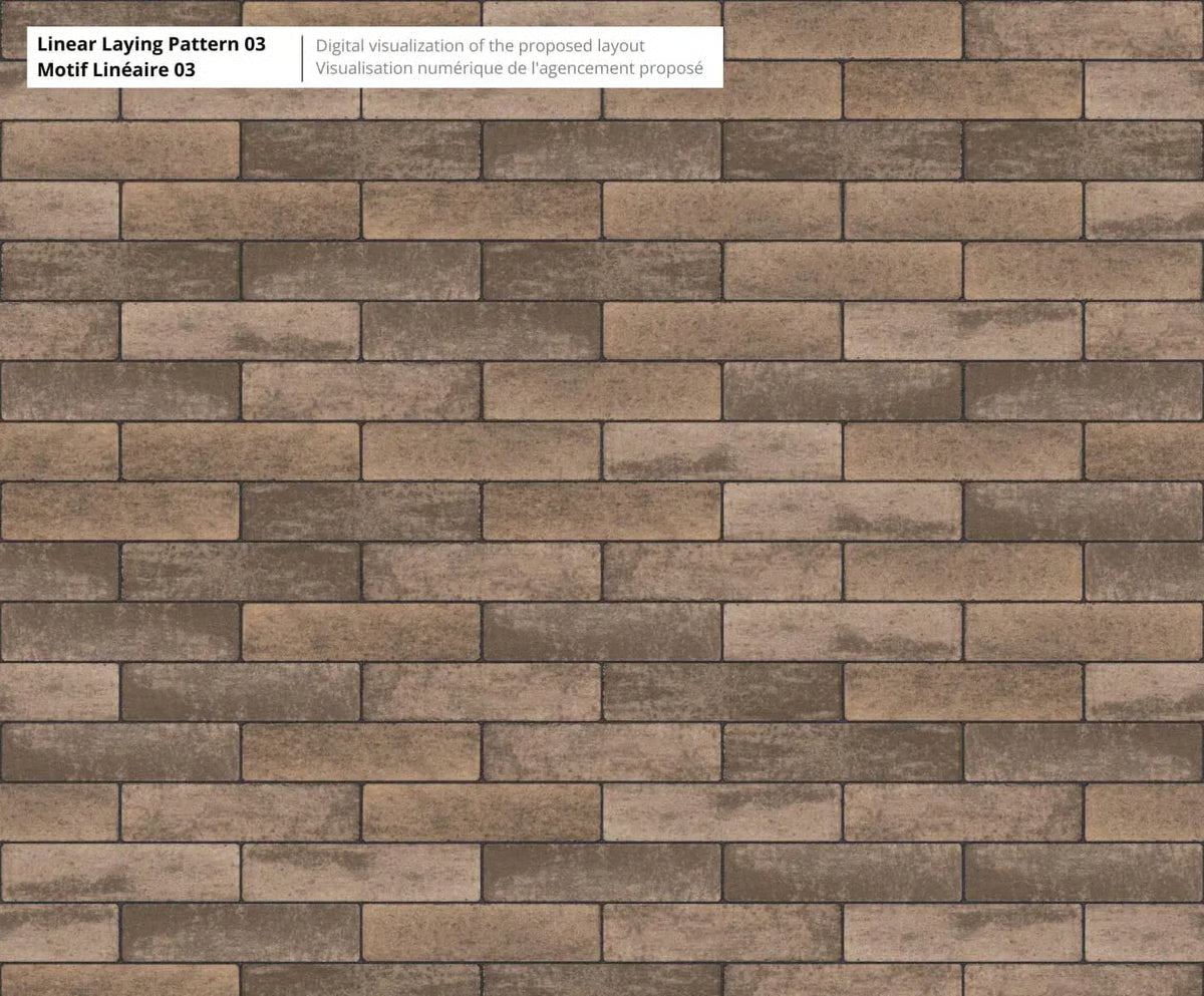 Techo-Bloc WESTMOUNT HD², SMOOTH, CHESTNUT BROWN Paver