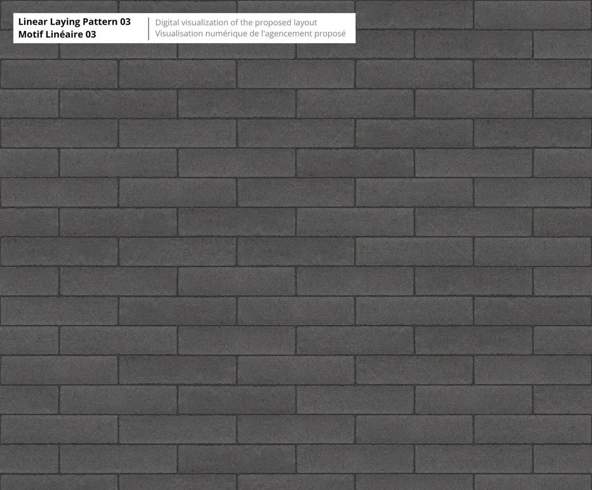 Techo-Bloc WESTMOUNT HD², SMOOTH, ONYX BLACK Paver
