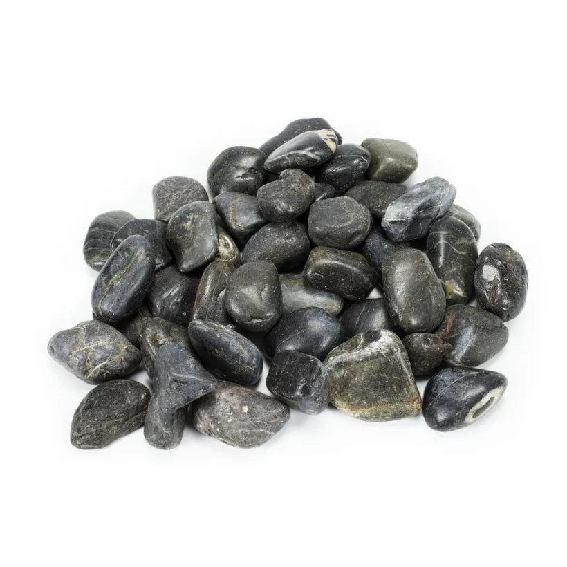 Aquascape DECORATIVE RIVER PEBBLES - BLACK 22 LB / 10 KG BAG
