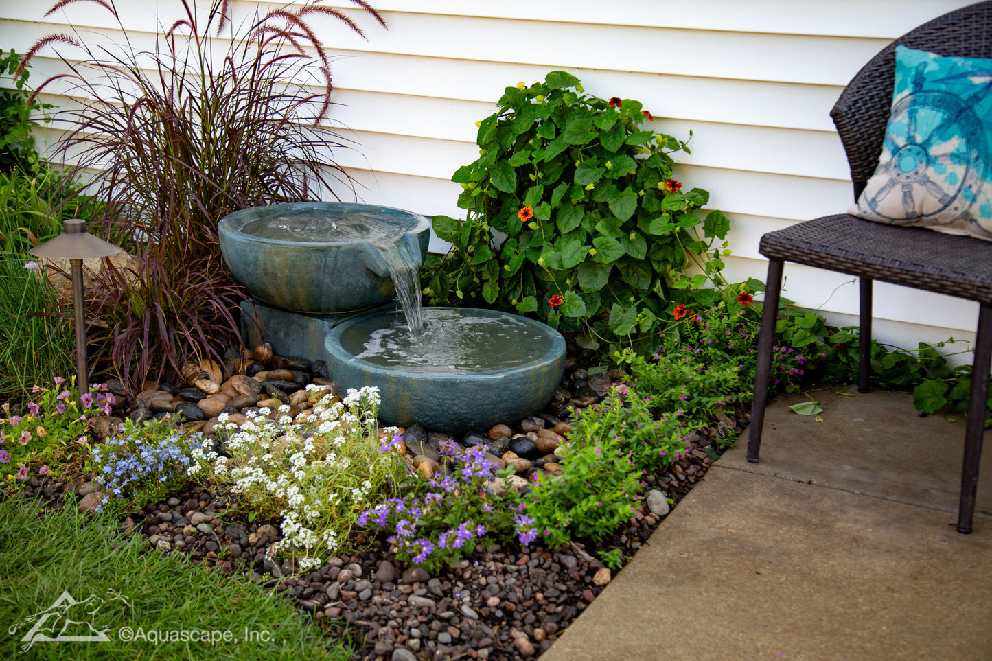 Aquascape SPILLWAY BOWL AND BASIN FOUNTAIN KIT - PATINA - 19"/21" DIA (49/52 CM)
