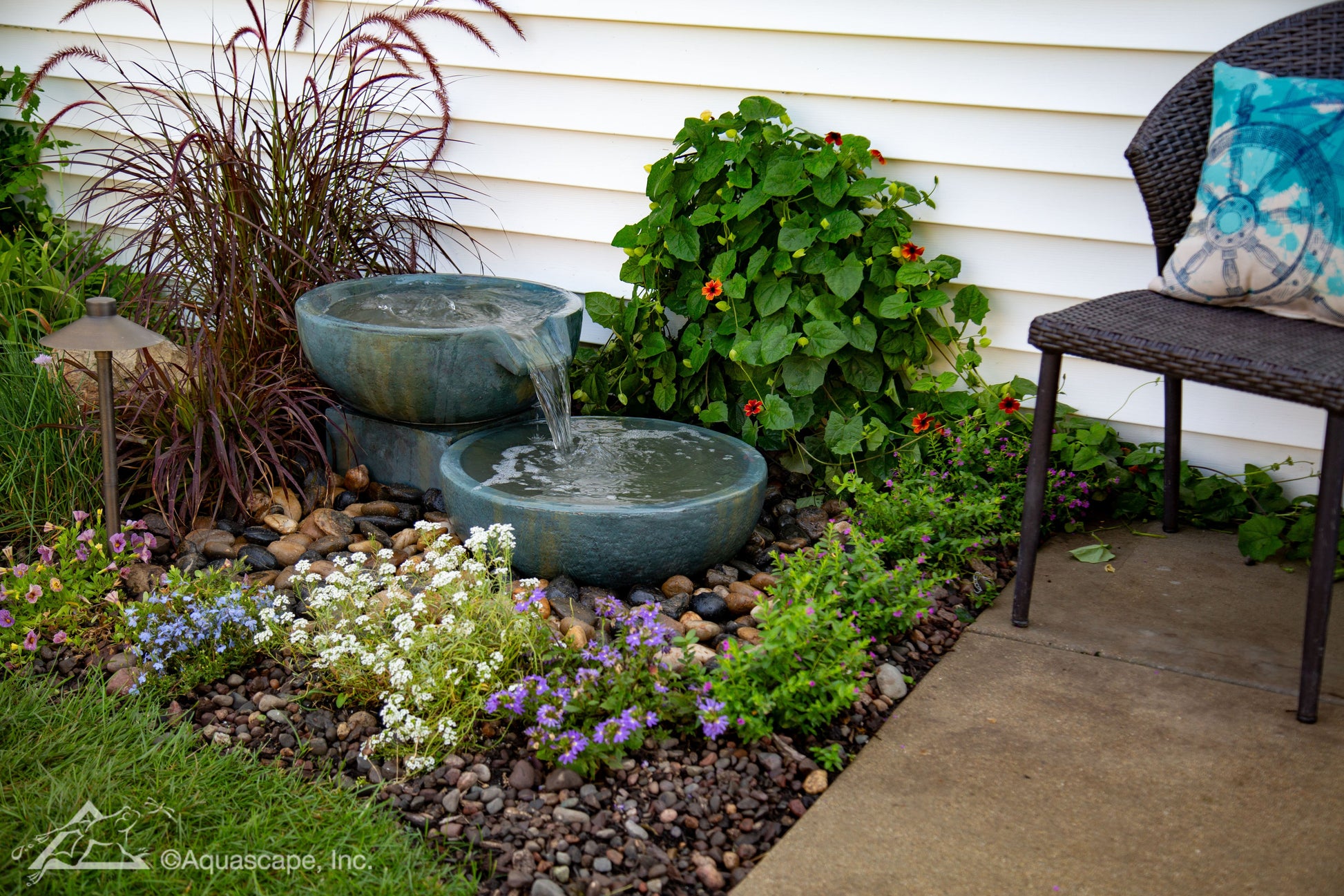 Aquascape SPILLWAY BOWL AND BASIN FOUNTAIN KIT - PATINA - 19"/21" DIA (49/52 CM)