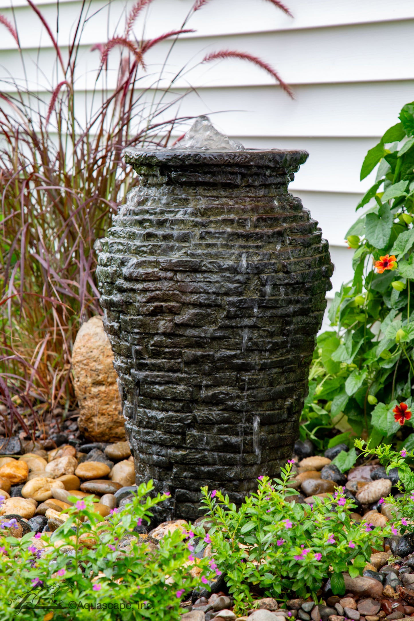 Aquascape STACKED SLATE URN FOUNTAIN KIT - 24" H (61 CM)
