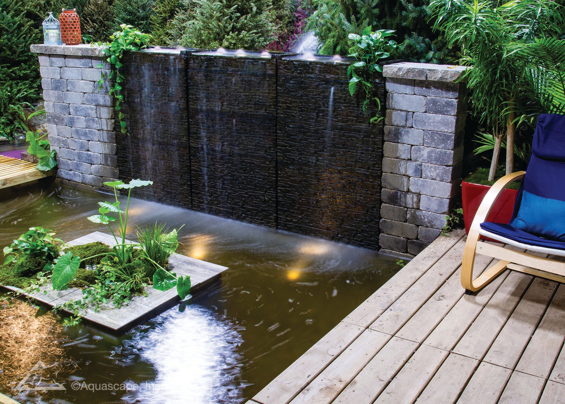 Aquascape STACKED SLATE WALL BASE-STRAIGHT - 26" H (66 CM)