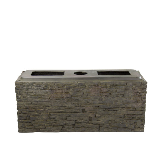 Aquascape STACKED SLATE WALL BASE-STRAIGHT - 13" H (33 CM)