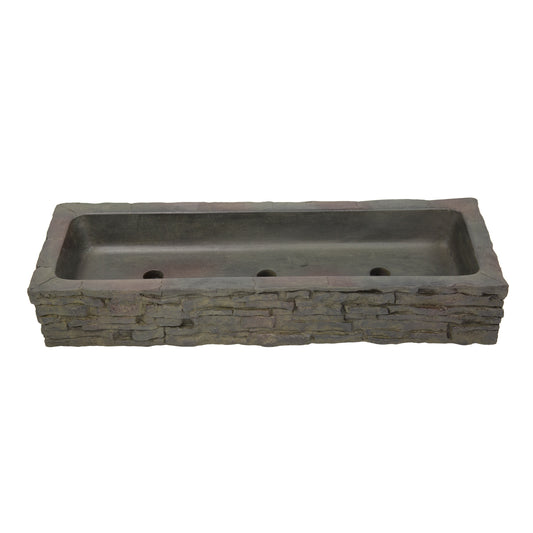 Aquascape STACKED SLATE WALL TOPPER-STRAIGHT QUAD-SPILL