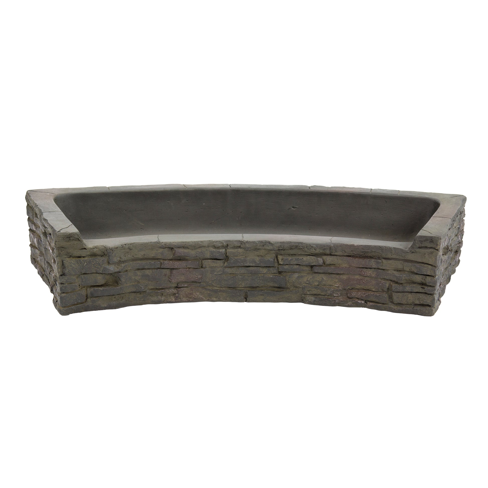 Aquascape STACKED SLATE WALL TOPPER-CURVED FRONT-SPILL