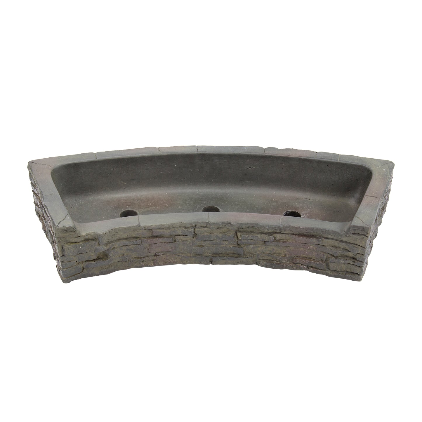 Aquascape STACKED SLATE WALL TOPPER-CURVED FRONT-SPILL