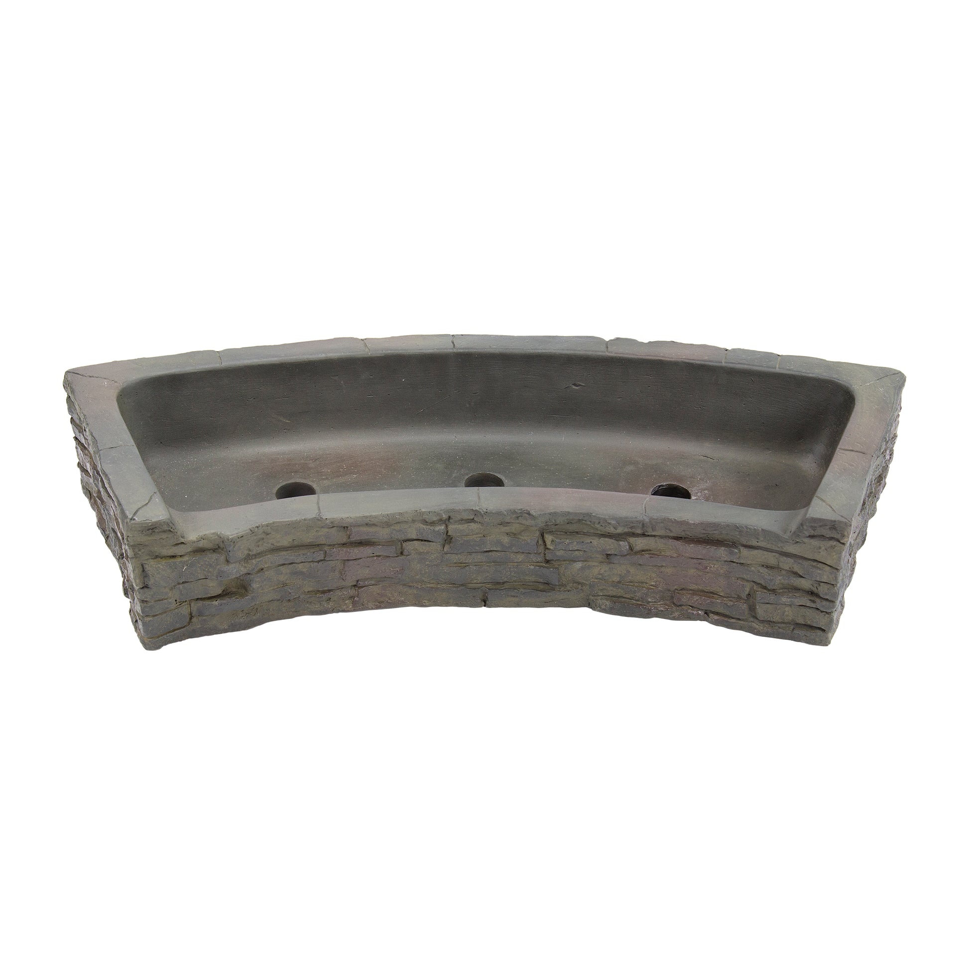 Aquascape STACKED SLATE WALL TOPPER-CURVED FRONT-SPILL