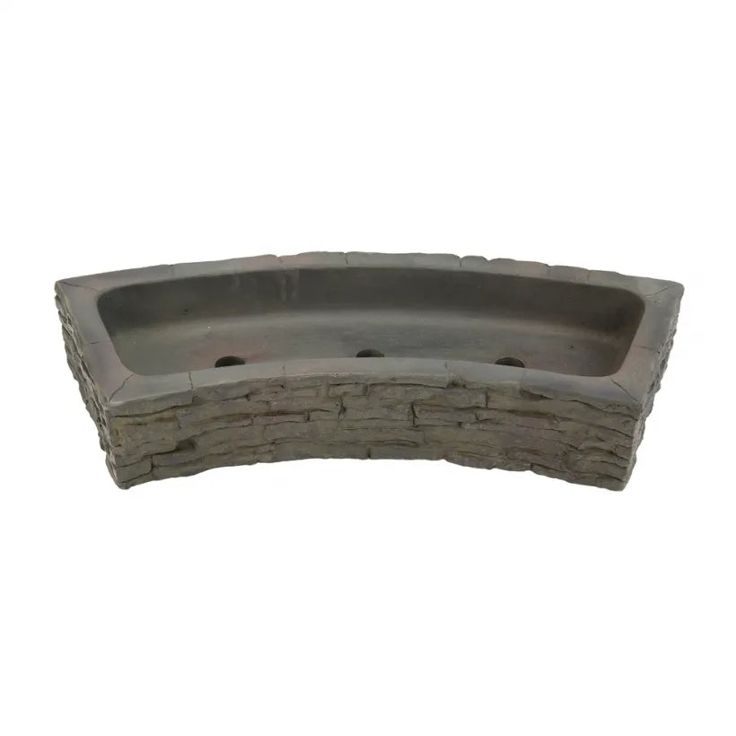 Aquascape STACKED SLATE WALL TOPPER-CURVED FRONT-SPILL