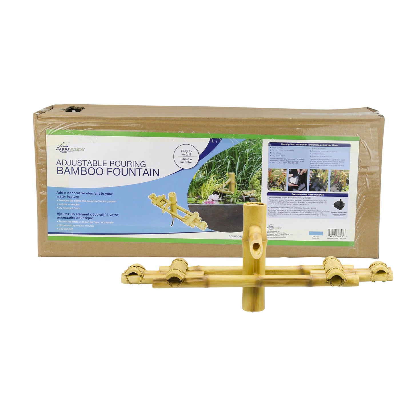 Aquascape ADJUSTABLE POURING BAMBOO FOUNTAIN