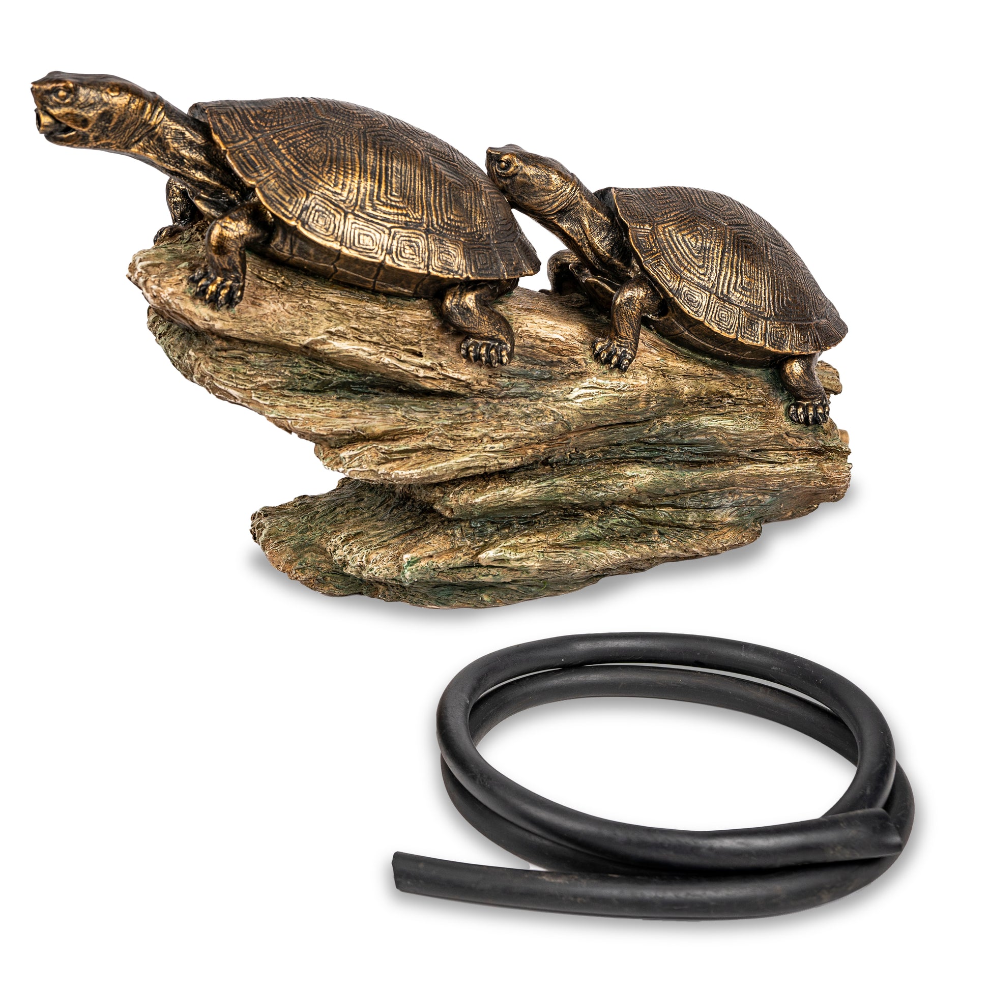 Aquascape DOUBLE TURTLE ON LOG SPITTER