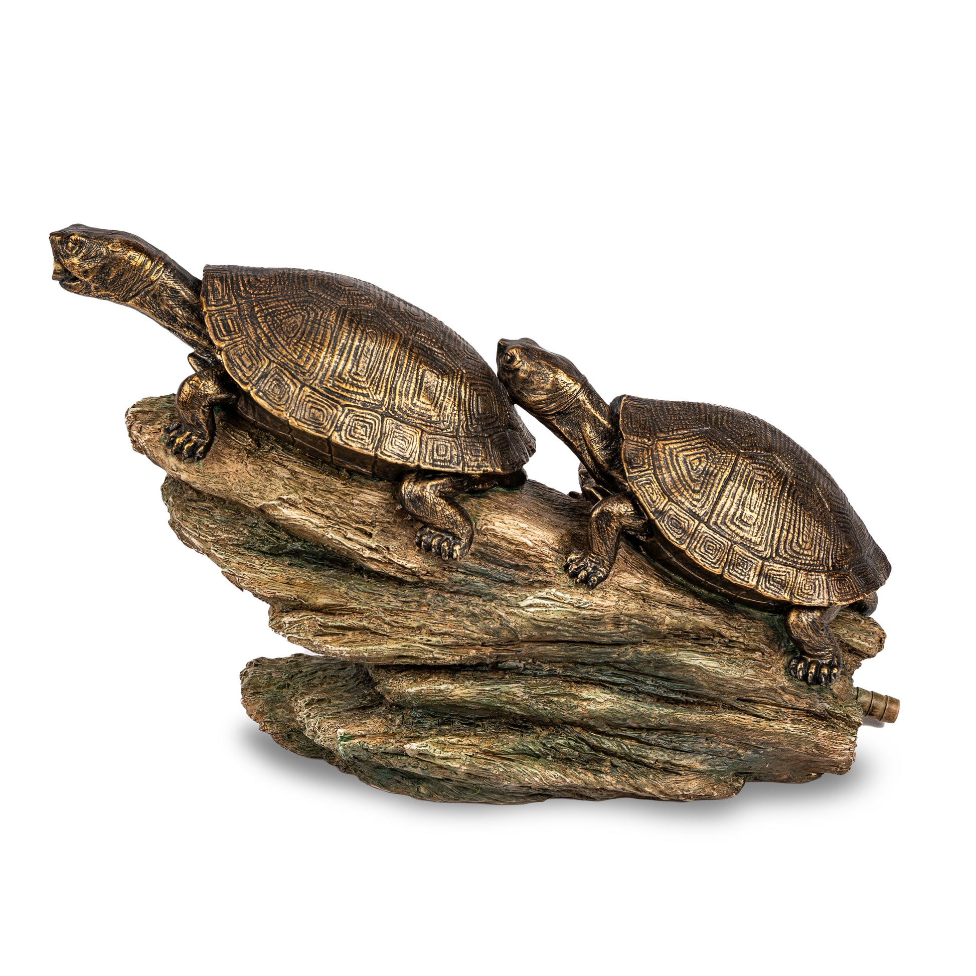 Aquascape DOUBLE TURTLE ON LOG SPITTER
